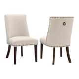Allard Modern Dining Chairs with Espresso Legs (Set of 2)