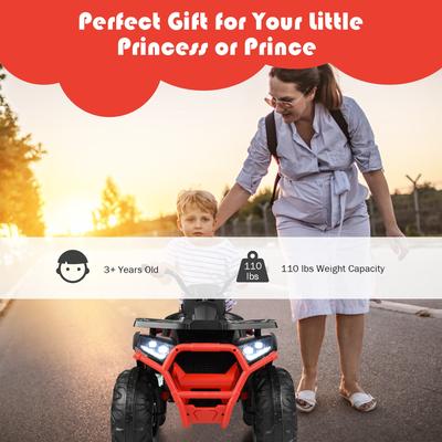 Costway 12V Kids Electric 4-Wheeler ATV Quad 2 Speeds Ride On Car - see details