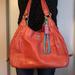 Coach Bags | Coach Orange Leather Shoulder Bag Purse Handbag | Color: Orange | Size: 14 X 5 X 18