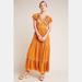 Anthropologie Dresses | Anthropologie Sunshine Embroidered Maxi Dress | Color: Orange | Size: 2
