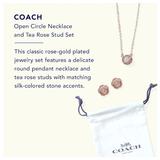 Coach Jewelry | Beautiful Coach Rose Gold Necklace And Earrings! | Color: Gold | Size: Os