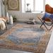 Solana 8'10" x 13' Traditional Updated Traditional Farmhouse Burnt Orange/Cream/Dark Blue/Dark Brown/Gray/Light Blue/Light Gray/Medium Brown/Mustard/Olive/Rust/Brick Red/Rust/Navy Area Rug - Hauteloom