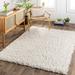 Siari 2'2" x 3'9" Modern Shag Solid Plush Cream Area Rug - Hauteloom