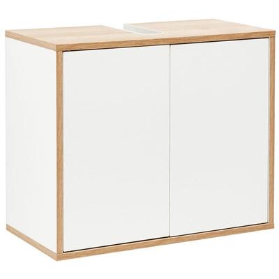 FACKELMANN Waschbeckenunterschrank FINN / Badschrank mit Push-to-Open / Maße (B x H x T): ca. 60 x