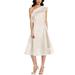 Adrianna Papell Women's Macato One Shoulder Dress White Size 6
