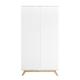 Armoire 2 portes blanc naturel