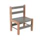 Chaise enfant en bois bicolore gris