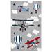 SAFAVIEH Carousel Kids Turi Airplane Rug