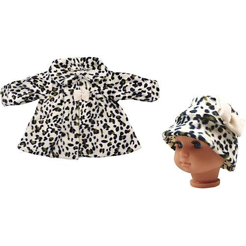 Puppenkleidung Mantel mit Hut, Gr. 38 (Puppen 36-40 cm) braun/beige Kinder