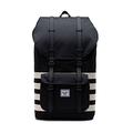 Herschel Little America Backpack, Black/Birch Stripe, Taglia unica