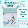 Disney Bags | Loungefly Disney Peter Pan Never Grow Up Crossbody Bag & Cardholder! | Color: Blue/Green | Size: 2 Pc. Set