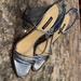 Nine West Shoes | Brand New Nine West Nelly Block Heel Sandals. | Color: Blue/Silver | Size: Various - Size 7 And Size 9.5