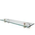 Kingston Brass BA1119PB Victorian Cosmetic Glass Shelf, Polished Brass - Kingston Brass BA1119PB