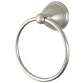 "Kingston Brass BA3964SN Restoration 6"" Towel Ring, Brushed Nickel - Kingston Brass BA3964SN"