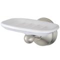 Kingston Brass BA1165SN Vintage Wall-Mount Soap Dish, Brushed Nickel - Kingston Brass BA1165SN