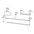 Kingston Brass BAK1113478C Victorian 4-Pieces Dual Towel Bar Bathroom Hardware Set, Polished Chrome - Kingston Brass BAK1113478C