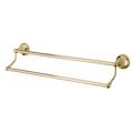 Kingston Brass BA4813PB Metropolitan 24-Inch Dual Towel Bar, Polished Brass - Kingston Brass BA4813PB