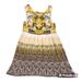 Free People Dresses | Free People Fall Colored Golden Yellow And Blue Knit Sleeveless Dress Y2k | Color: Brown/Yellow | Size: Xs