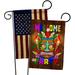 Angeleno Heritage 2-Sided Polyester 18 x 13 in. Garden Flag in Blue/Brown/Red | 18.5 H x 13 W in | Wayfair AH-PC-GP-137062-IP-BOAA-D-US18-AH