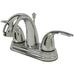 Ultra Faucets Nita Vantage Collection Two-handle Centerset Faucet Bathroom Faucet w/ Drain Assembly in Gray | 5.9 H x 4 W x 3.9 D in | Wayfair