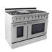 NXR Professional Ranges 2 Piece Kitchen Package w/ 48" Freestanding Dual Fuel Range & 22" Under Cabinet Range Hood, Stainless Steel in Gray | Wayfair