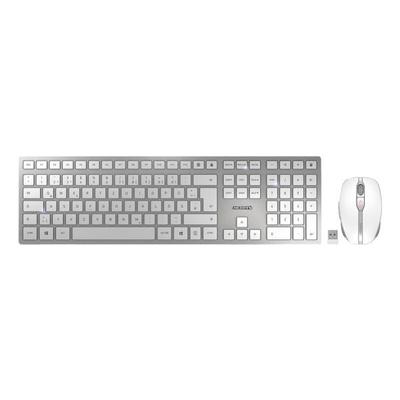 Cherry Tastatur-Maus-Set »DW 9100 SLIM« silber silber Image