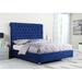 Rosdorf Park Denzel Tufted Low Profile Standard Bed Upholstered/Velvet in Blue | 72 H x 94 W in | Wayfair 322FC7607218468ABE65700D645D498B