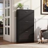Latitude Run® 18 Pair Shoe Storage Cabinet Manufactured Wood in Black | 45.5 H x 23.6 W x 9.4 D in | Wayfair 5747463C456C4A6AB66B28796E0A4C8B