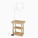 Latitude Run® Lordsburg 56" Task/Reading Floor Lamp Manufactured Wood in Brown/White | 56 H x 22.09 W x 22.09 D in | Wayfair