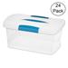 Sterilite kids Medium Nesting ShowOffs Clear File Box w/Latches Plastic in Blue/White | 7.1 H x 9.75 W x 15.25 D in | Wayfair 24 x 18748606