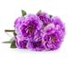 Primrue 7 Heads Stems, Bushes, & Sprays Peony Flower Bush Faux Silk in Indigo | 14 H x 10 W x 10 D in | Wayfair 5D0603390D094BB59423E1D46D7E4E67
