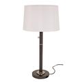 House of Troy Rupert 30.5" Table Lamp USB Linen/Metal in Gray | 30.5 H x 16 W x 16 D in | Wayfair RU750-GT