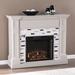 Darby Home Co Northdale Electric Fireplace Marble/Stone in Black/Gray | 40 H x 48 W x 14.5 D in | Wayfair F7D4E55742E24EE193E667C5BC3AED57