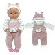 NenDESIGN-Barboteuses de vêtements de beurre pour bébé Reborn Costume de jouets 38 cm Ropa Y Su