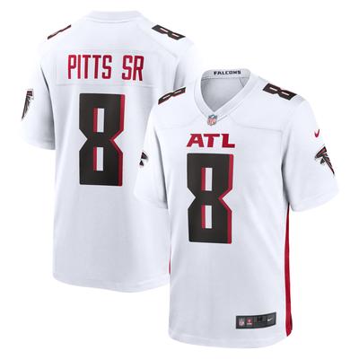 Atlanta Falcons Nike Game Auswärtstrikot - Weiß - Kyle Pitts Sr. - Jugendliche Image