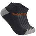 Timberland PRO Men's TB219978TA Performance Low Cut Socks 6-Pack - Large - Charcoal Heather