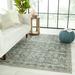 Brown 144 x 108 x 0.29 in Area Rug - Nikki Chu Razi Machine Washable Performance Green/Tan Rug Polyester | 144 H x 108 W x 0.29 D in | Wayfair