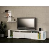 Ebern Designs Entertainment Center for TVs up to 70" Wood in White | Wayfair E2A825DCB78841B6A3A56EC4420A6B75