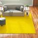 White 98 x 1.5 in Area Rug - Winston Porter Renesha Tuscan Sun Yellow Area Rug Polypropylene | 98 W x 1.5 D in | Wayfair