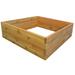 Arlmont & Co. Danny Wood Raised Garden Bed Wood in White | 11 H x 36 W x 36 D in | Wayfair 982A6B10739B41C596C15B3A1BA7D607