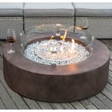 Trent Austin Design® Kinzie Concrete Propane Fire Pit Table in Brown | 13 H x 42 W x 42 D in | Wayfair 3796A4BBC117462A9D672F7E359CDC06