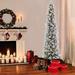 The Holiday Aisle® Pre-Lit Green Pine Artificial Christmas Tree w/ White Lights in Brown | 4.5' H | Wayfair 553893EE74664B91AB5ED9242E6333F5