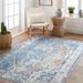 Banilad 7'5" x 9'5" Traditional Updated Traditional Farmhouse Silver/Dark Gray/Slate/Smoke/Gray/Sky Blue/Light Beige/Dark Blue/Wheat/Peach/Navy Washable Area Rug - Hauteloom