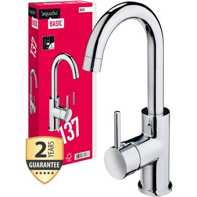 Aquasu Basic 78813 7 Einhandmischer Lea für Waschtisch seitlicher Hebel, Chrom