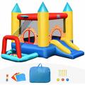 4 in 1Castello Gonfiabile per Bambini 3-10 Anni con 30 Palline,Giocattolo Gonfiabile Trampolino per