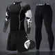 Sous-Vêtements Thermiques de Fitness pour Homme Kit d Sport Survêtement de Compression Jogging