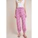 Anthropologie Pants & Jumpsuits | Anthropologie Pink Abstract Floral Smocked Joggers | Color: Pink | Size: Xs