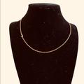 J. Crew Jewelry | J Crew J Initial Gold Tone Necklace. | Color: Gold | Size: Approximately 16 To 18 Inches