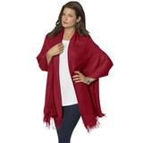Women's Pashmina Shawl by Accessories For All in Rich Burgundy