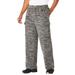 Men's Big & Tall Explorer Plush Fleece Cargo Pants by KingSize in Charcoal Marl (Size 4XL)